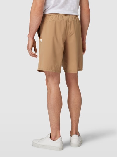 BOSS Green Shorts mit Label-Print Beige 5