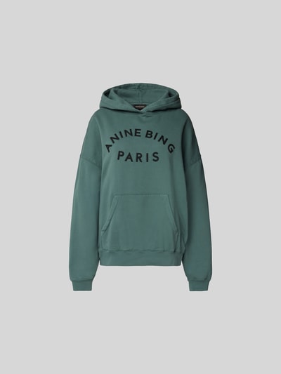 Anine Bing Oversized Hoodie mit Kapuze Dunkelgruen 2