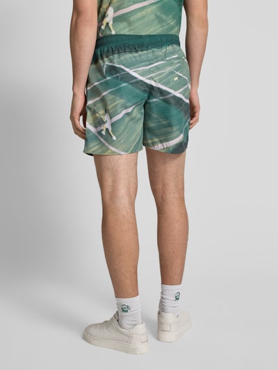 Lacoste Regular fit korte broek met labelbadge Groen - 5