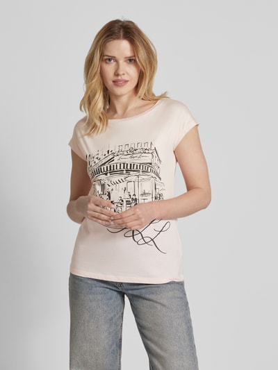 Lauren Ralph Lauren T-shirt z dekoltem w łódkę model ‘GRIETA’ Mocnoróżowy 4