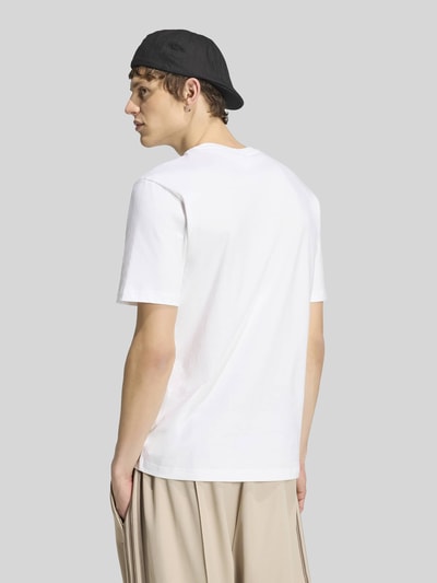 adidas Originals t-shirt o kroju regular fit z czystej bawełny Biały 4