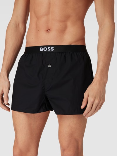 BOSS Boxershorts mit Label-Detail im 2er-Pack Modell '2P Boxer Shorts' Rot 2