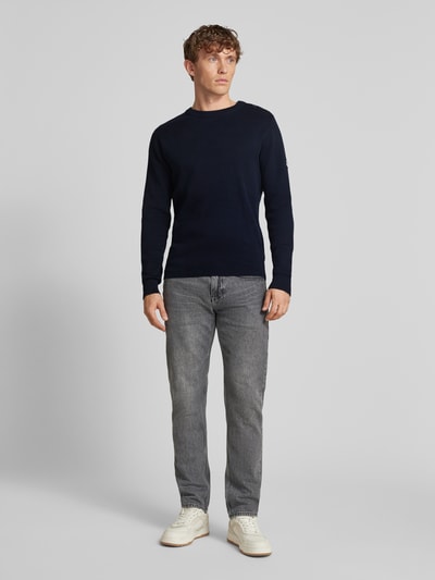 Jack & Jones Premium Strickpullover mit Rundhalsausschnitt Modell 'BLUROBSON' Marine 1