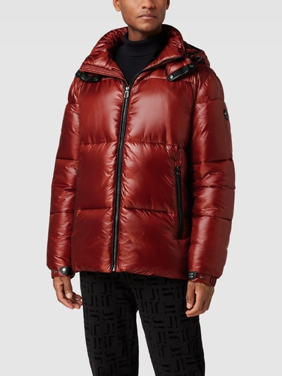 JOOP! Collection Steppjacke mit abnehmbarer Kapuze Modell 'Ambro' Rostrot 4