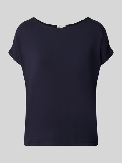 s.Oliver RED LABEL T-Shirt mit überschnittener Schulter Marine 1