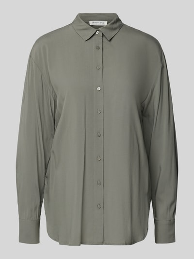 Christian Berg Woman Regular fit overhemdblouse met knoopsluiting Olijfgroen - 2
