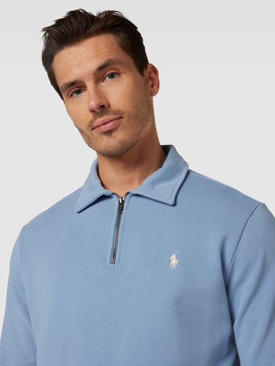 Polo Ralph Lauren Sweatshirt mit Logo-Stitching Hellblau 3