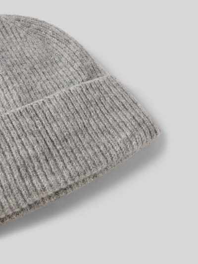 ICHI Gebreide muts met brede omslag, model 'IAIVO' Lichtgrijs - 2