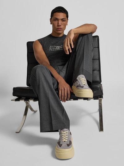 MM6 Maison Margiela Sneaker mit Plateau Mittelgrau 1