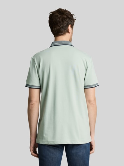 Tom Tailor Koszulka polo o kroju regular fit z kołnierzykiem w kontrastowym kolorze Miętowy 5