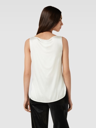 MaxMara Leisure Top bluzkowy w jednolitym kolorze model ‘PAN’ Biały 5