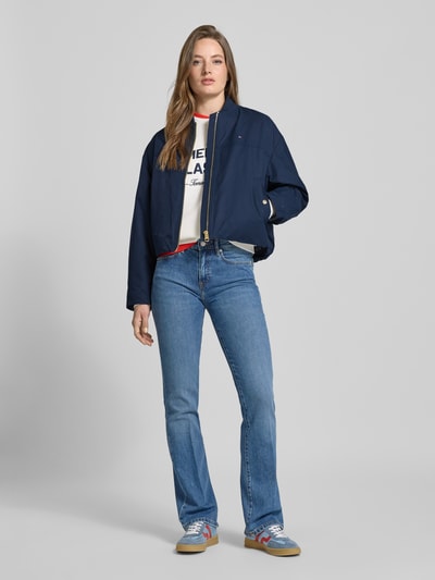 Tommy Hilfiger Regular fit bomberjack van katoenmix Marineblauw - 1