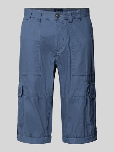 Christian Berg Men Bermuda met cargozakken Oceaanblauw - 2