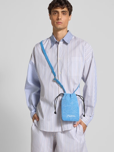 Marni Crossbody Bag mit Label-Stitching Royal 1