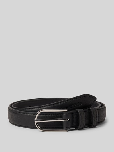 Marc O'Polo Riem van echt rundleer Zwart - 1