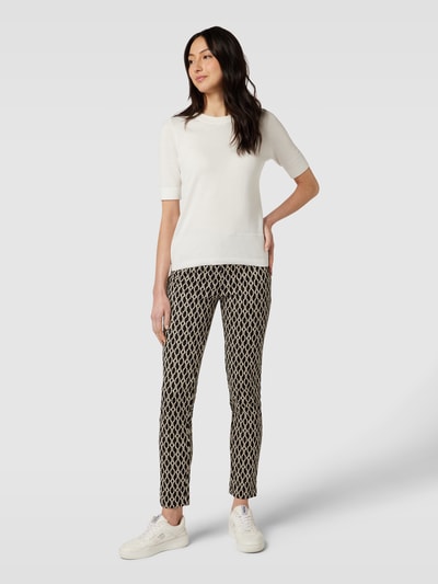 Christian Berg Woman Broek met all-over motief Zwart - 1