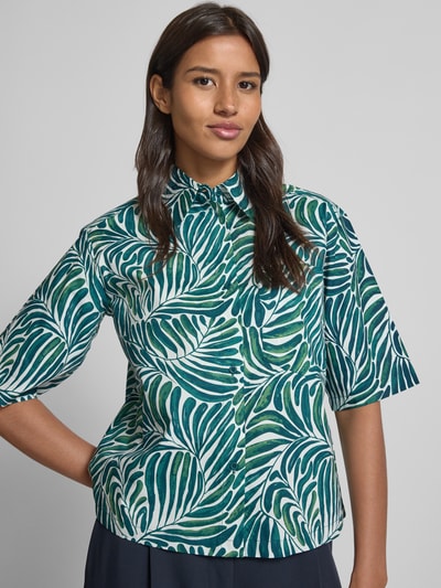 Christian Berg Woman Hemdbluse mit Knopfleiste Dunkelgruen 3