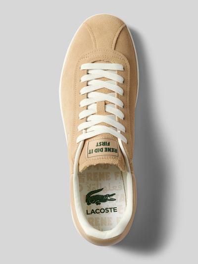 Lacoste Sneakersy z detalami z logo model ‘BASESHOT’ Beżowy 4