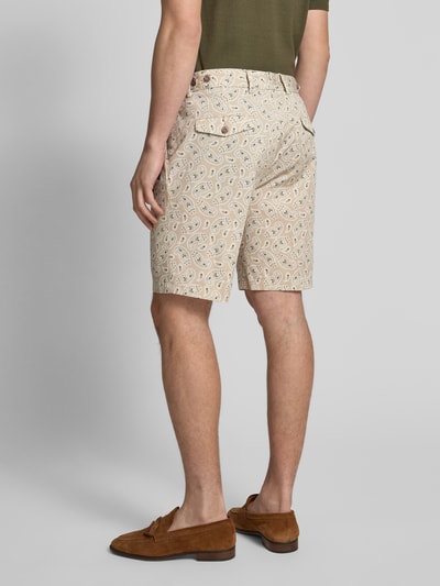 Manuel Ritz Szorty o kroju regular fit z kieszenią z patką Beżowy 5