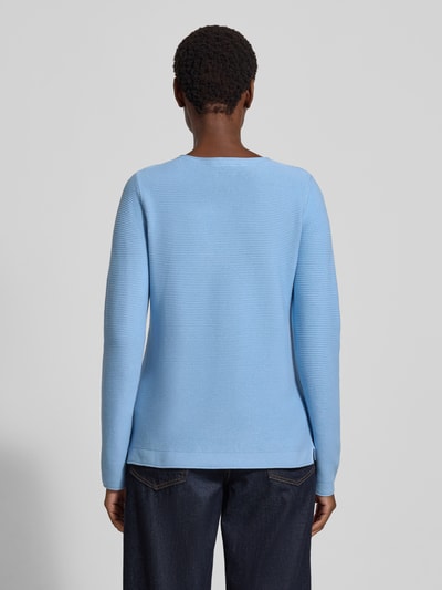 Tom Tailor Regular Fit Pullover aus reiner Baumwolle Hellblau 5