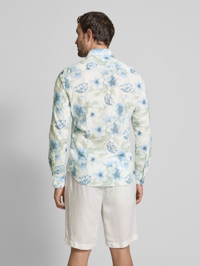 JOOP! Collection Slim Fit Business-Hemd mit Haifischkragen Modell 'Pai' Marine 5