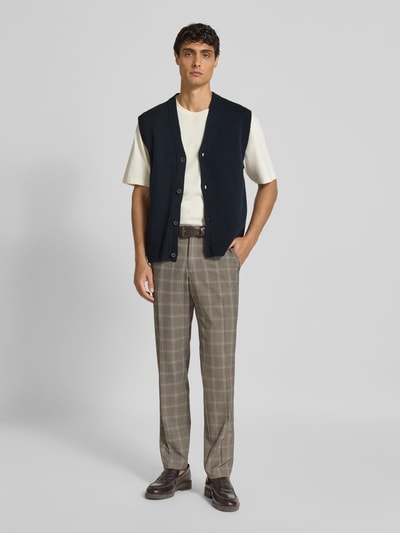 Marc O'Polo Regular fit mouwloos vest van puur katoen Marineblauw - 1