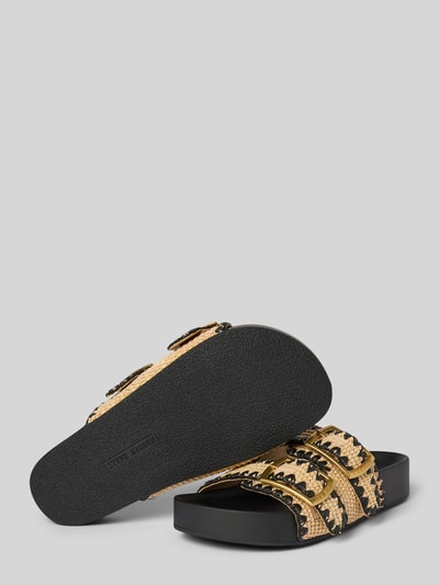 Steve Madden Slippers met labeldetails, model 'ON DECK' Beige - 4