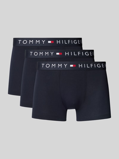 Tommy Hilfiger Trunks mit Label-Details im 3er-Pack Marine 1