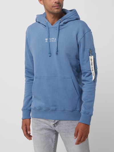 Alpha Industries Hoodie aus Bio-Baumwolle   Petrol 4