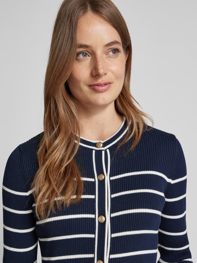 Gant Strickjacke mit Knopfleiste Marine 3