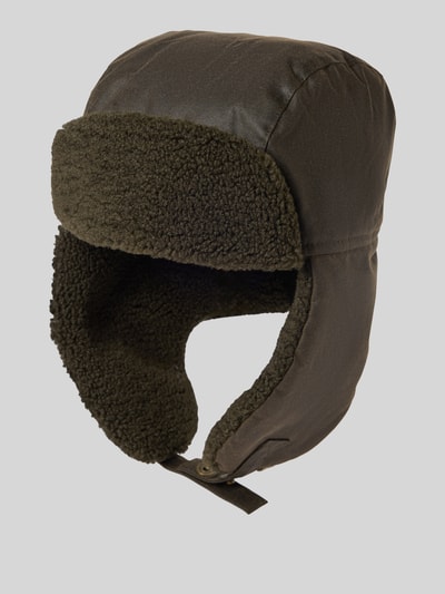 Barbour Mütze mit Ohrenklappen Modell 'MORAR WAX TRAPPER' Oliv 2