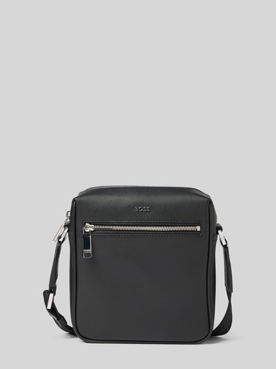 BOSS Reporter-Tasche aus genarbtem Leder Modell 'DAXTER_NS zip' Black 2