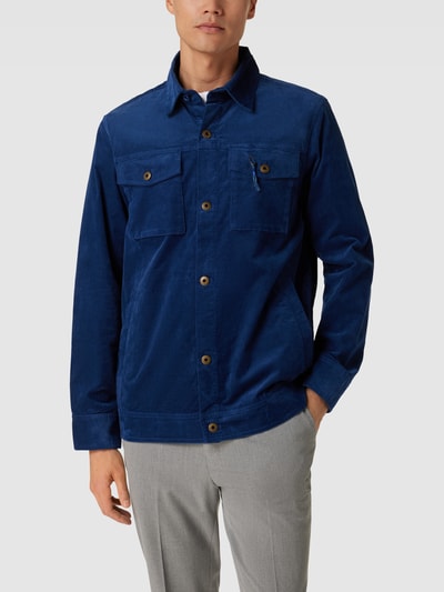 Scotch & Soda Hemdjacke mit Label-Patch Marine 4