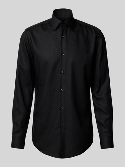BOSS Slim Fit Business-Hemd mit Kentkragen Black 2