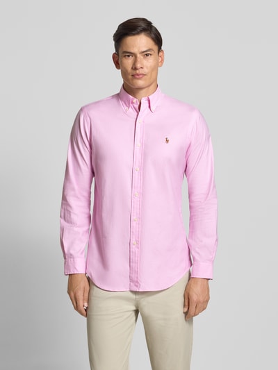 Polo Ralph Lauren Vrijetijdsoverhemd met knoopsluiting Felroze - 4