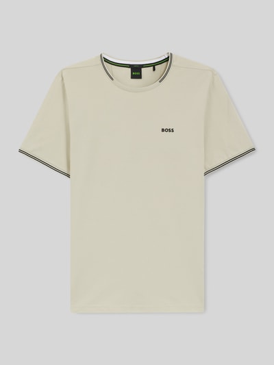 BOSS Green Regular Fit T-Shirt aus Baumwoll-Mix Modell 'TAUL' Beige 2
