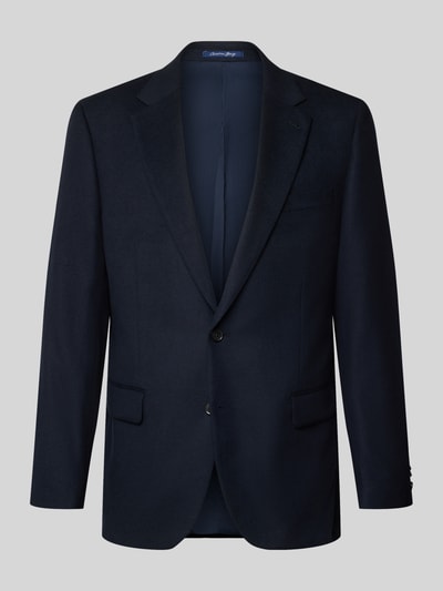 Produktfoto, marynarka na 2 guziki Slim Fit 2-Knopf-Sakko mit Pattentaschen von Christian Berg Men z Mieszanka materiałów z dodatkiem wiskozy, kołnierz z połami, kieszenie z patką, długość tyłu w rozmiarze 50: 75 cm, szerokość ramion w rozmiarze 50: 38 cm, długość rękawów w rozmiarze 50: 67 cm