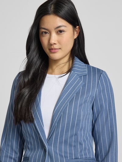 ICHI Slim fit blazer met paspelzakken, model 'KATE' Blauw - 3