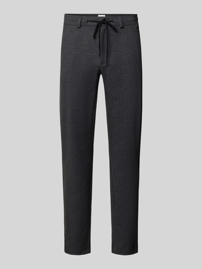 Brax Tapered Fit Jogpants aus reiner Baumwolle Modell 'Phil' Anthrazit 1