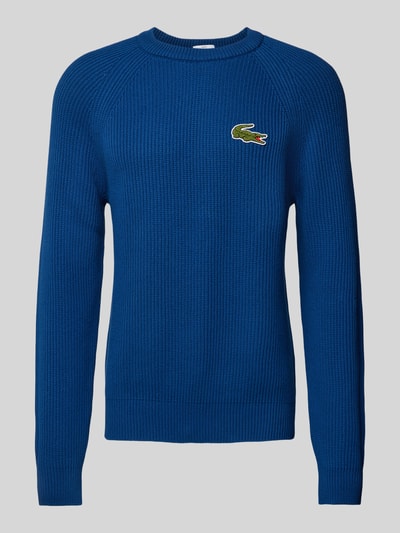 Lacoste Gebreide pullover met ribboorden Blauw - 2