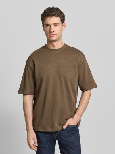 Selected Homme Oversized Shirt aus Baumwoll-Mix Modell 'LOOSEOSCAR' Mittelbraun 4