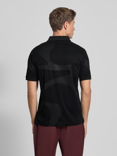 Emporio Armani Poloshirt mit kurzer Knopfleiste Black 5