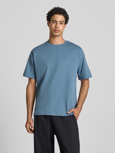 JACK & JONES T-Shirt mit Rundhalsausschnitt Modell 'BARRON' Jeansblau 4