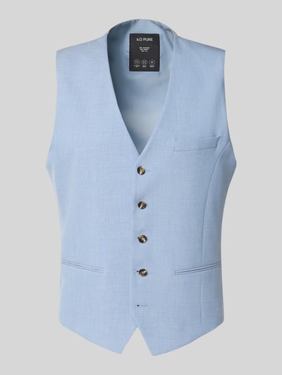 s.Oliver BLACK LABEL Regular Fit Anzugweste mit Viskose-Anteil Bleu 2