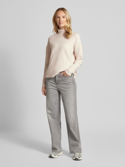 Vero Moda Loose Fit Pullover mit Stehkragen Modell 'EBBA' Beige 1