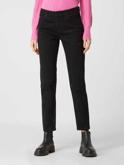 Karl Lagerfeld Straight fit jeans met stretch Zwart - 4