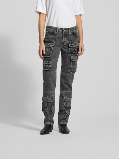 Diesel Cargohose in Denim-Optik Mittelgrau 4