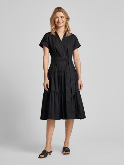 Lauren Ralph Lauren Midi-jurk in laagjeslook Zwart - 4