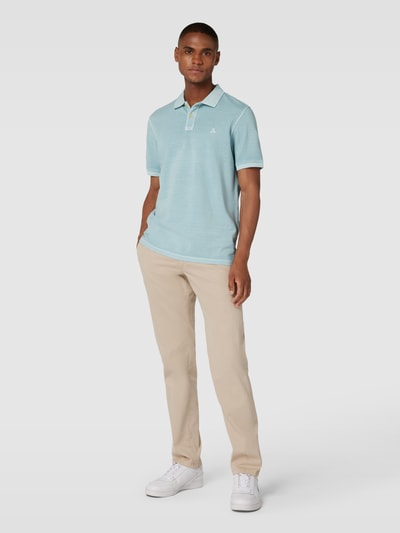 Marc O'Polo Poloshirt mit Label-Stitching Ocean 1