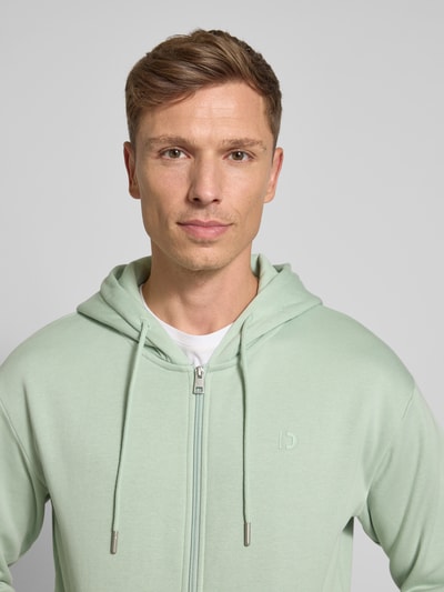 Tom Tailor Denim Regular fit sweatjack van katoenmix Mintgroen - 3